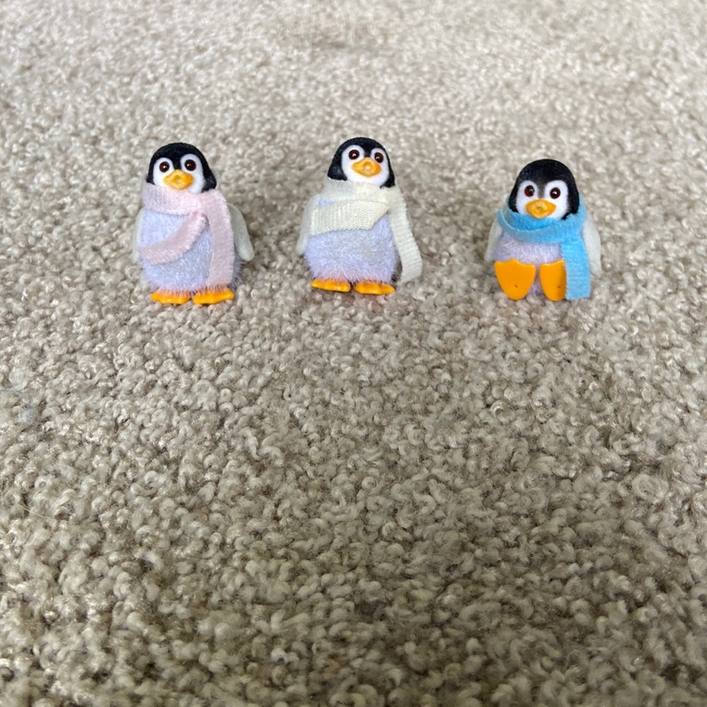 Calico Critters Penguin Triplets